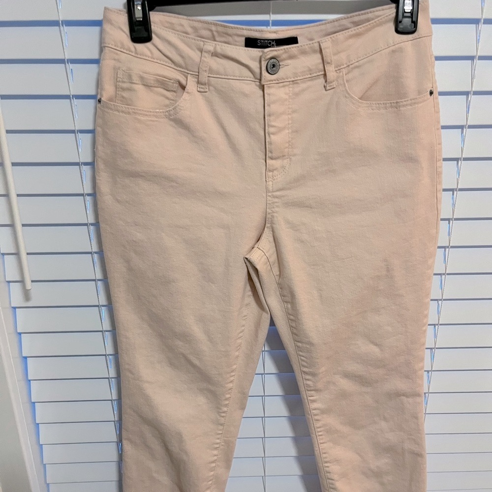 Pale Pink Crop Jean